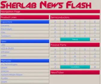 Sherlab.com(Sherlab's Directories of Electronic Manufacturers) Screenshot