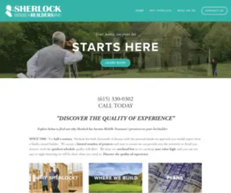Sherlockbuilders.com(Sherlock Homes Builders) Screenshot