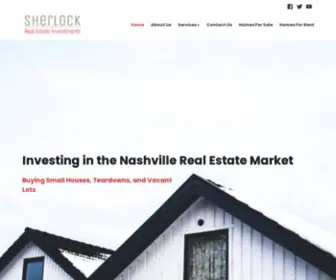 Sherlockrei.com(Nashville Lot Buyer) Screenshot