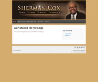 Shermancox.com(Sherman Cox) Screenshot