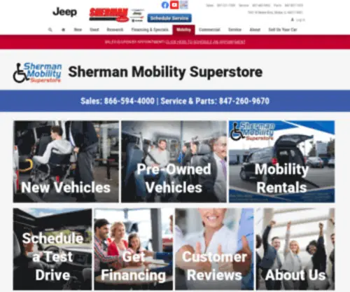 Shermanmobility.com(Shermanmobility) Screenshot