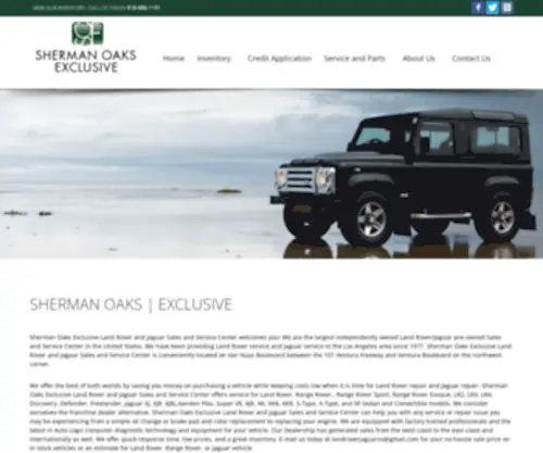 Shermanoaksusedcars.com Screenshot