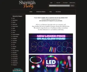 Shermanparty.com(Sherman Party) Screenshot