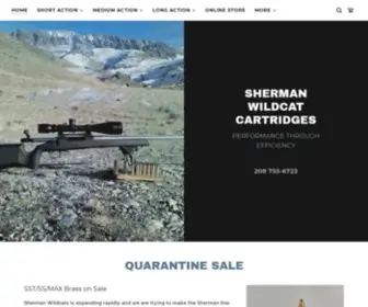 Shermanwildcatcartridges.com(Sherman Wildcat Cartridges) Screenshot