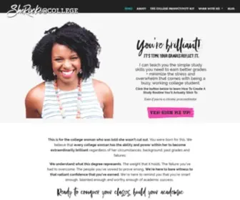 Sherocksatcollege.com(SheRocks@College) Screenshot
