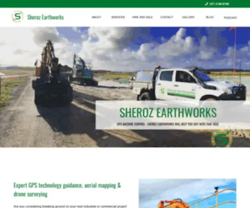 Sheroz.com.au(Sheroz Earthworks) Screenshot