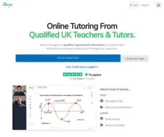 Sherpa-Online.com(1 Online Tutoring From Qualified Online Tutors and Teachers) Screenshot