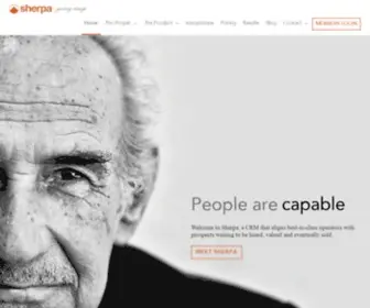 Sherpacrm.com(Senior Living Sales Enablement Solution) Screenshot