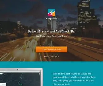 Sherpafleet.com(SherpaFleet Delivery Management Software) Screenshot
