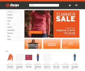 Sherpaoutdoor.com(Sherpa) Screenshot
