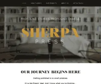 Sherpapress.com(Profound Stories) Screenshot