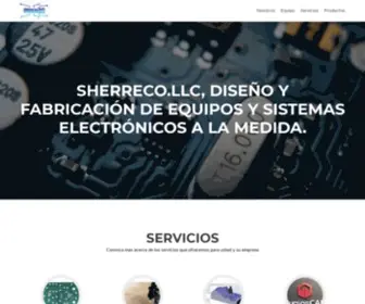 Sherreco.com(Diseño y fabricación de equipos y sistemas) Screenshot