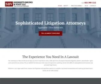 Sherretslaw.com(Business & Civil Litigation Attorneys In Omaha) Screenshot