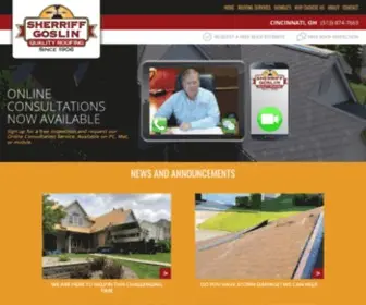 Sherriffgoslincincinnati.com(Sherriff-Goslin l Roofing Contractor in Cincinnati) Screenshot