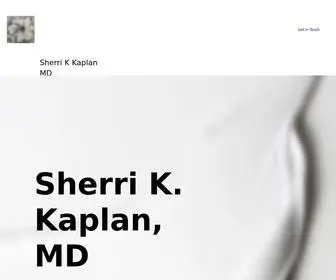 Sherrikaplanmd.com(Sherri Kaplan MD) Screenshot
