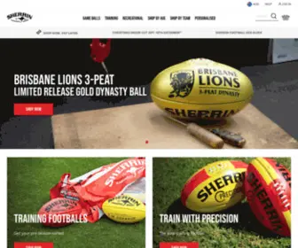 Sherrin.com.au(The AFL’s chosen official game ball. Sherrin) Screenshot