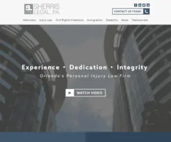 Sherrislegal.com(Orlando accident lawyer) Screenshot