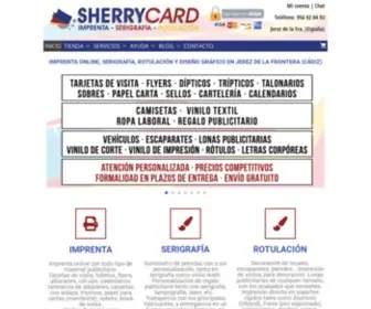 Sherrycard.com(Imprenta, Serigrafía, Rotulación y Diseño Gráfico en Jerez) Screenshot