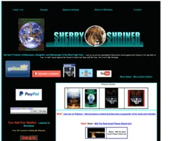 Sherryshriner.com(The coming UFO and alien invasion of America. The New World Order) Screenshot