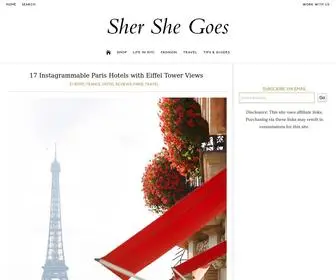 Shershegoes.com(NYC Travel & Style Blog) Screenshot