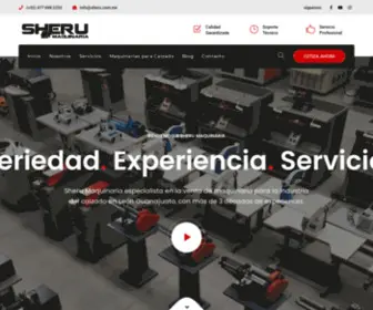 Sheru.com.mx(Maquinaria para la industria del Calzado) Screenshot