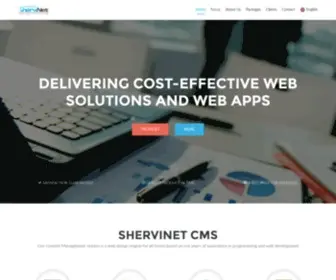 Shervi.net(Webdesign, Web Applications, Content Management System, SEO) Screenshot