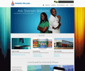 Sherwin-Williams.com.jm(Sherwin Williams Jamaica) Screenshot