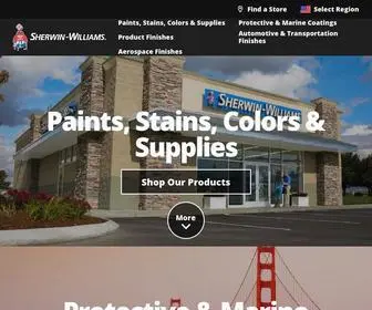 Sherwin-Williams.com(Sherwin-Williams Paints, Stains, Supplies and Coating Solutions) Screenshot
