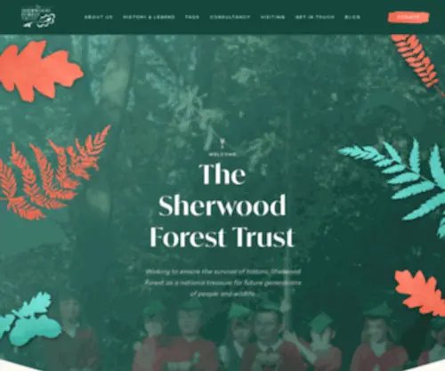 Sherwoodforest.org.uk(The Sherwood Forest Trust Charity) Screenshot