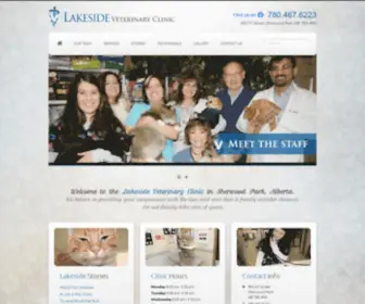 Sherwoodparkvet.ca(Lakeside Veterinary Clinic) Screenshot