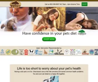 Sherwoodpethealth.com(Premium Pet Food made at our own mill) Screenshot