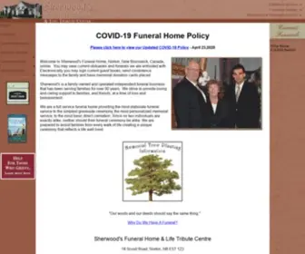 Sherwoodsfuneralhome.com(At Sherwood's we understand) Screenshot