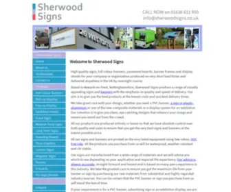 Sherwoodsigns.co.uk(Signs Lincoln) Screenshot