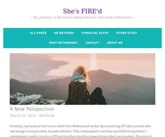 Shesfired.com(My journey to financial independence and early retirement) Screenshot