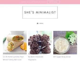 Shesminimalist.com(Welcome) Screenshot