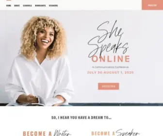 Shespeaksconference.com(She Speaks) Screenshot