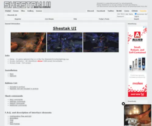 Shestak.org(Shestak UI) Screenshot