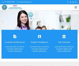 Shestraining.com(Sarvepalli Radhakrishnan Vocational Education Training) Screenshot