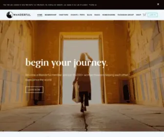 Sheswanderful.com(Women's Travel Community) Screenshot