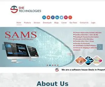 Shetechnologies.com(Property software) Screenshot