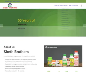 Shethbrothersestore.com(Constipation Relief & Ayurvedic Medicine Remedy) Screenshot