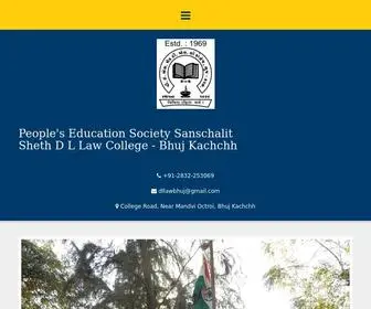 Shethdllawcollegebhuj.org(Sheth D L Law College) Screenshot