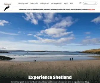 Shetland.org(Official Gateway to the Shetland Islands) Screenshot