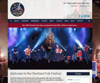 Shetlandfolkfestival.com(Shetland Folk Festival) Screenshot