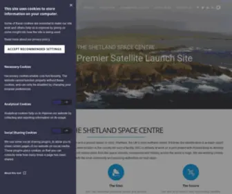 Shetlandspacecentre.com(The Shetland Space Centre) Screenshot