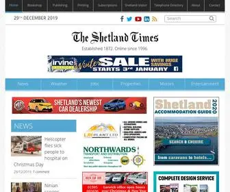 Shetlandtimes.co.uk(The Shetland Times) Screenshot