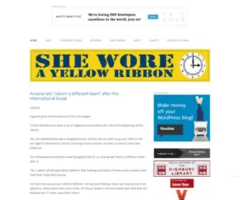 Shewore.com(She Wore A Yellow Ribbon) Screenshot