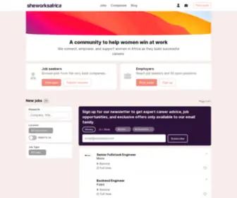 Sheworksafrica.io(She Works Africa) Screenshot