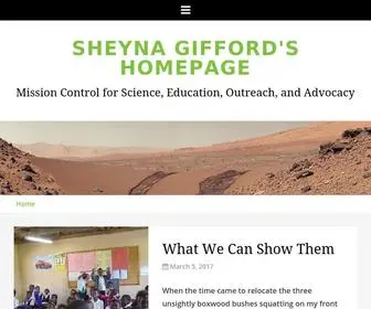 Sheynagifford.com(Mission Control for Science) Screenshot