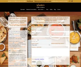 Shezanedinburgh.com(Shezan Restaurant Edinburgh) Screenshot